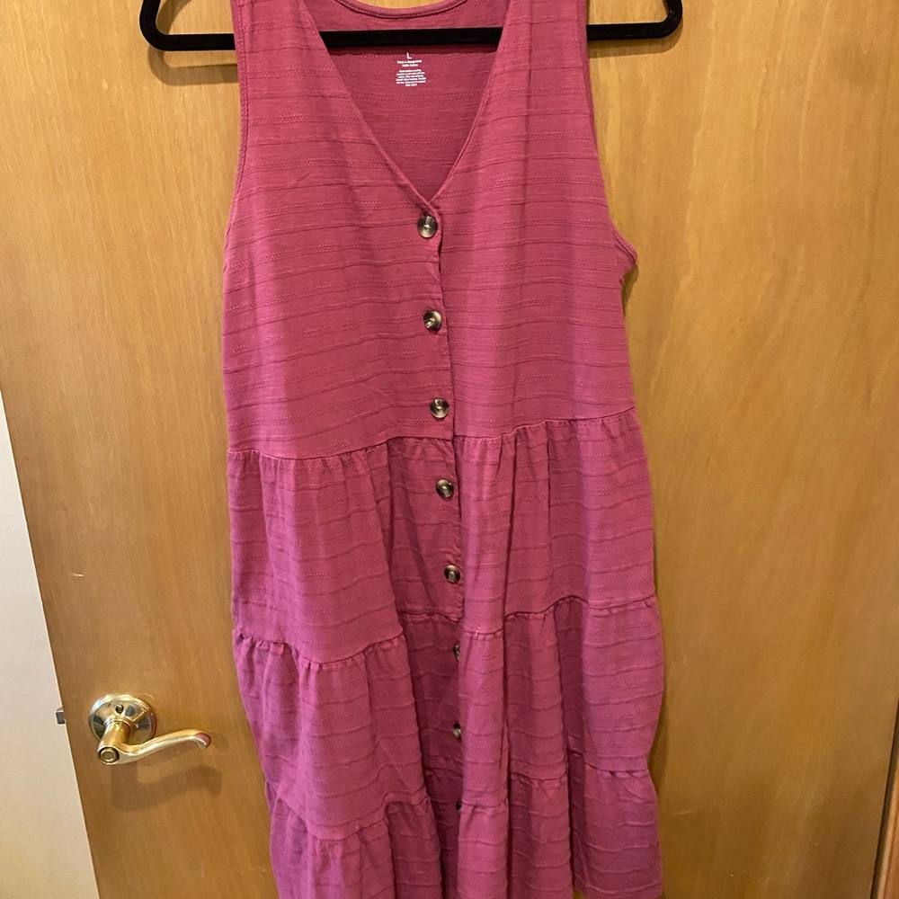 Pink sleeveless dress